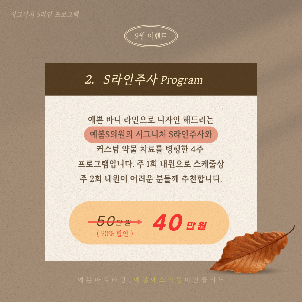 S라인 패키지